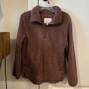 Cozy Sherpa pullover fleece. Women’s small.